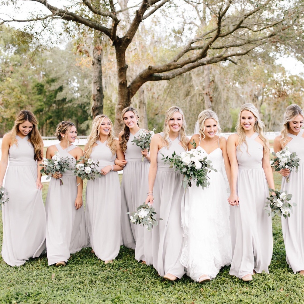 Lulu's Air of Romance Taupe Dress